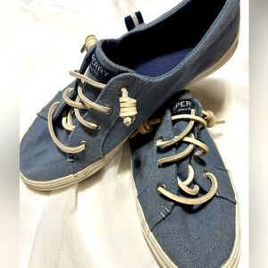 Sperry Light Bkue denim Top Sider  Canvas Shoes, size 7.5